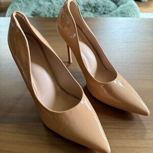 Nude Pointed Toe Heels